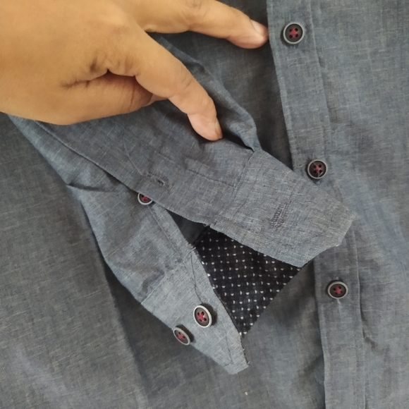 Boys denim button up shirt - Picture 4 of 9